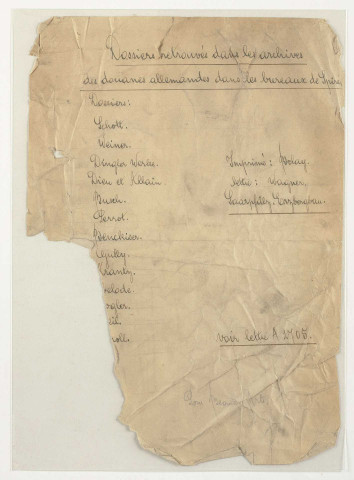 209SUP/888 - Dossiers provenant des douanes allemandes à Spire/Devisenstelle