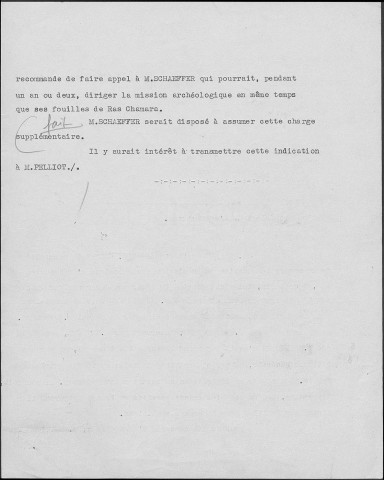 Missions archéologiques.