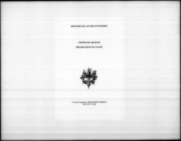 Correspondance avec la légation de France à Washington. Arrivée et départ : Hyde de Neuville, envoyé extraordinaire, ministre plénipotentiaire (février 1817-février 1820).