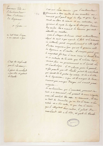 Extraits des mémoires concernant les audiences des ambassadeurs de la Porte.