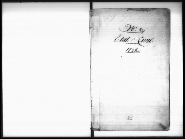 Actes de l'état civil (juin-décembre 1842).