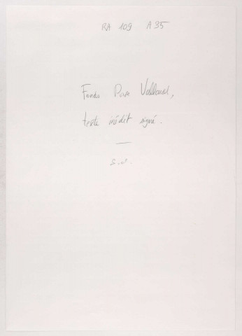 209SUP/109 - Dossier A37