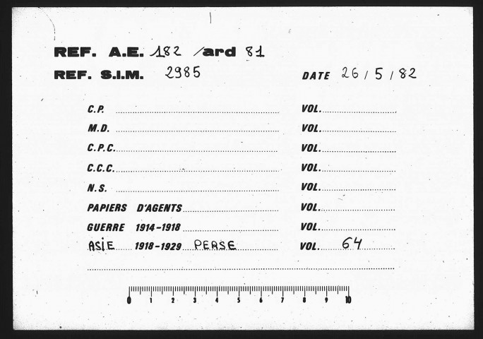 Analyse de la législation persane par Aghababoff (annexe à la dépêche 140 de Téhéran du 11 nov 1927) et brochure en langue arabe.