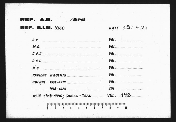 Documentation imprimée.