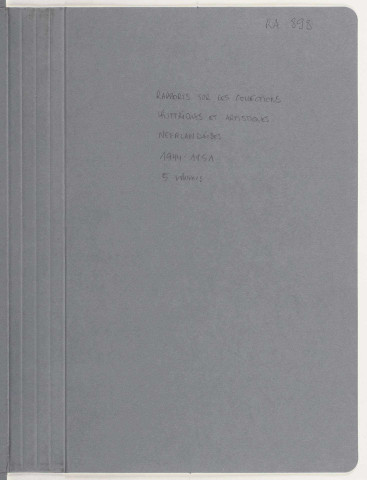 209SUP/898 - Documentation du BCR