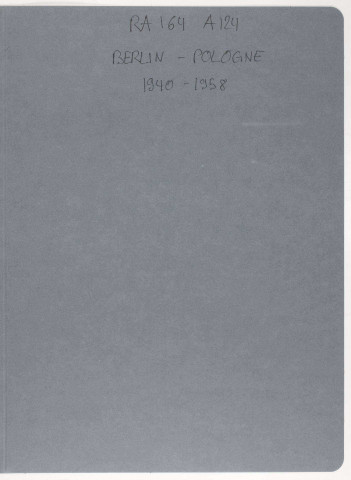 209SUP/164 - Dossier A124