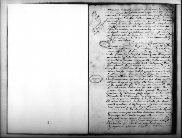 Transcription de la correspondance départ du consul Anquetil de Briancourt (nov. 1759-fév. 1768).