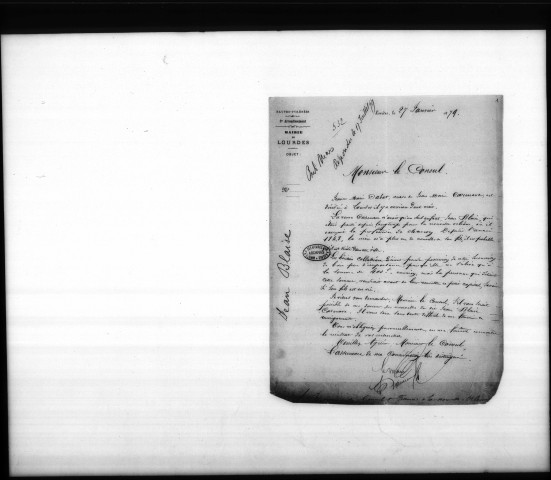 Correspondance avec les administrations françaises (1879-octobre 1882).