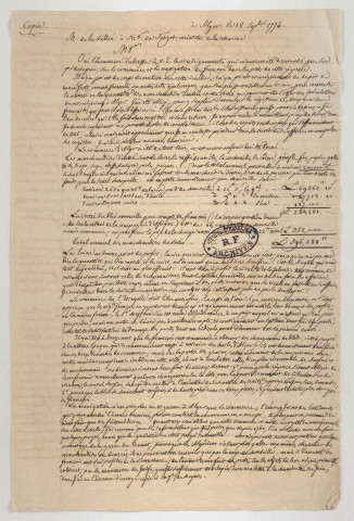 Mémoires et documents.