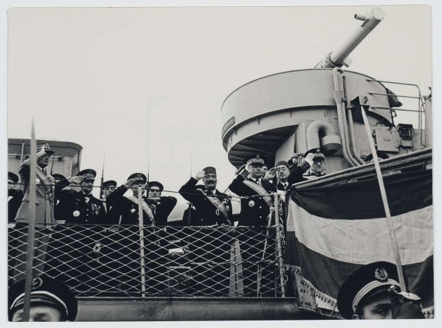 Arrivée du résident général de Hauteclocque