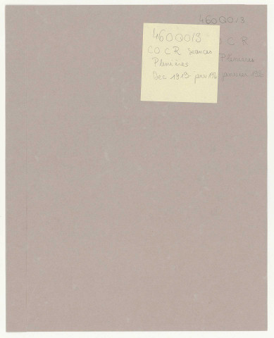 Décembre 1919-janvier 1920