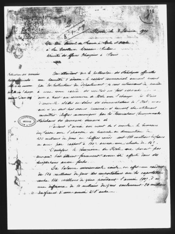 Janvier-novembre 1909.