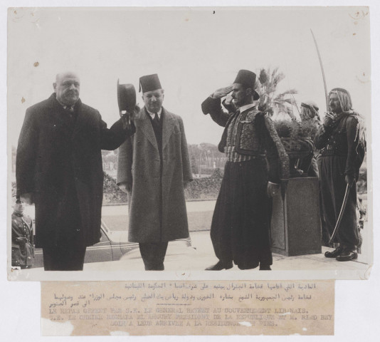 Arrivée du général Beynet (Délégué général) : visites et réceptions