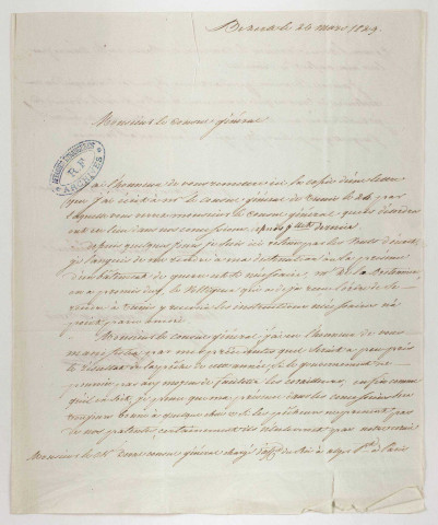 Correspondance et pièces de chancellerie consulaires relatives à des affaires particulières et à des affaires maritimes.