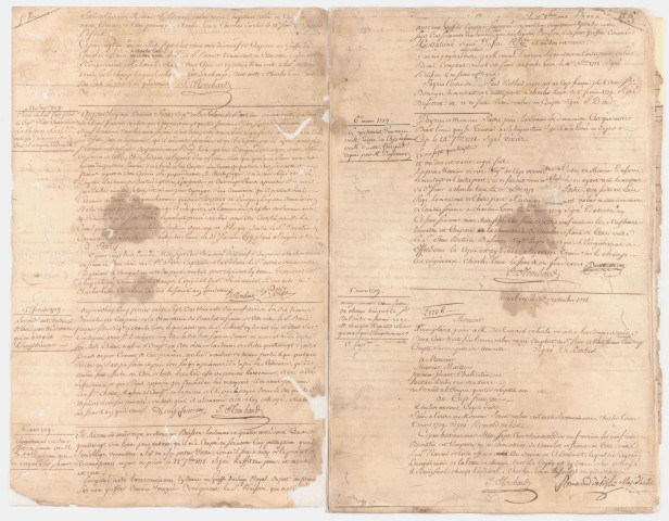 Enregistrement des pièces déposées au greffe du consulat de France à Charleston (1778-1780, exercice Plombard).