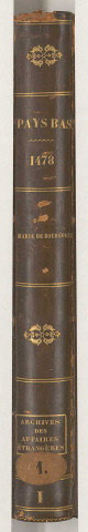 (Pays-Bas, 1.) - 1478-1519. Traité des droits de Maris de Bourgogne sur l'héritage de Charles le Téméraire [par Jean D'Auffay 1478 (?)], précédé d'un mémoire intitulé « Réponce faicte aux ambasadeurs de France de par le ducq Philippe [le Bon] », et suivi d'une chronique portant pour titre « Cronicques de Bourgoingne », s'étendant de l'origine des Burgondes jusqu'au règne de Charles-Quint, en 1519.