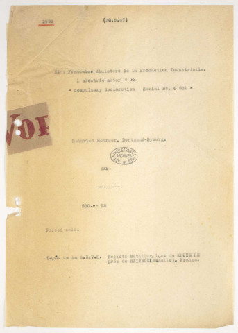 209SUP/120 - Dossiers A57-A58