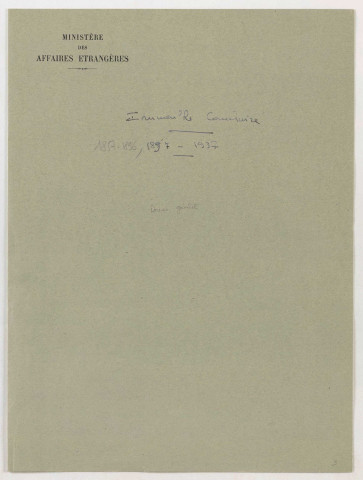 Consulat (divers). Dossiers.