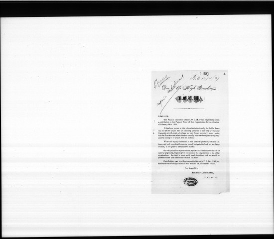 1. Dossier général : en France et à l'étranger, notamment en Louisiane et à La Nouvelle-Orléans (1887-avril 1917).
2. Correspondance avec Alcée Fortier, personnalité louisianaise dans le domaine culturel (février 1900-février 1914).