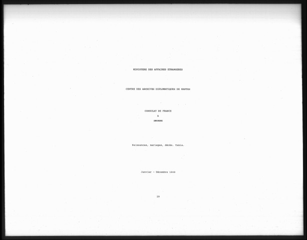 Actes de l'état civil.