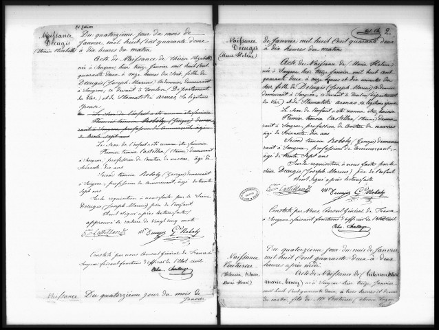 Actes de l'état civil (janvier-mai 1842).