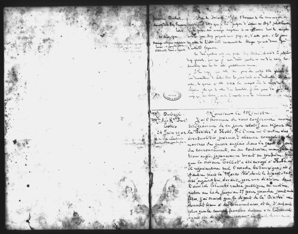 Correspondance avec la légation (mai 1902-mars 1905).