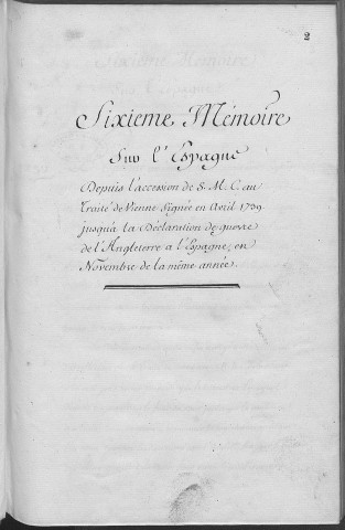 Mémoires sur l'Espagne 6 à 9