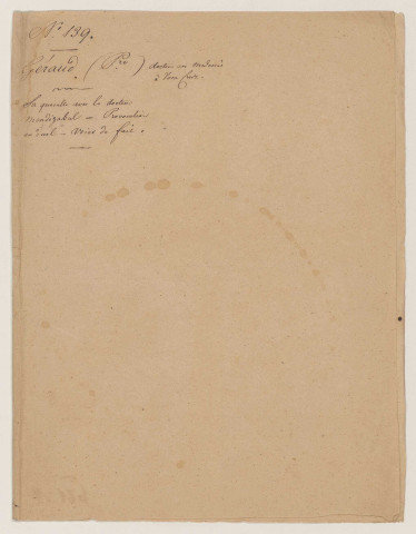 Dossiers n°139 à 148.