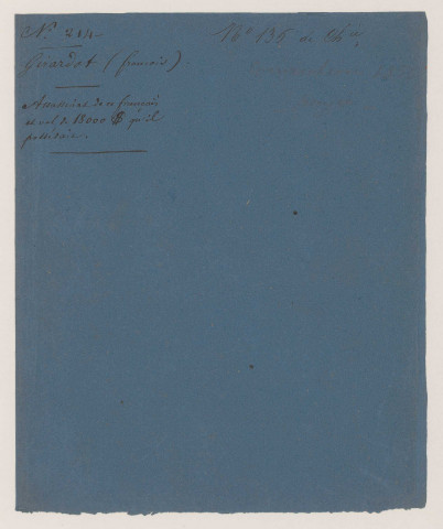 Dossiers n°214 à 221.