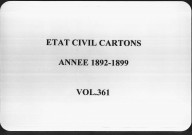 Southampton (Suite) (1895-1899); Ssemao (Sans Acte) (1896-1899); Stockholm (1892-1899); Stuttgart (1892-1899); Swansea (1892-1899); Sydney (1892-1899).
