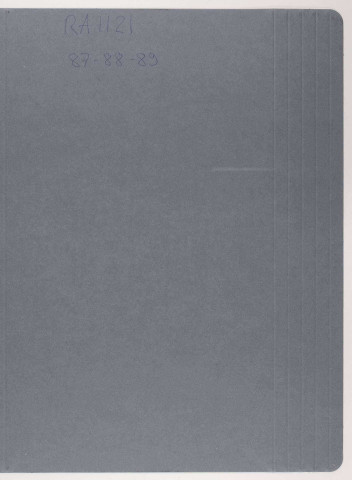 209SUP/1121 - Dossiers 87 à 92