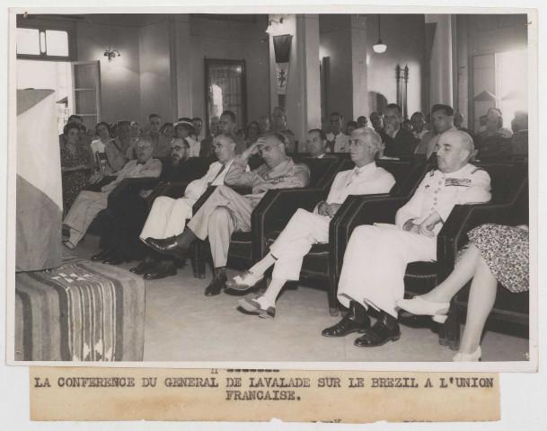 Conférence du général de Lavalade sur le Brésil