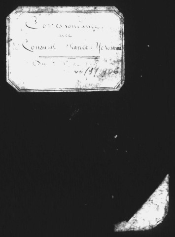 Correspondance avec le consulat de France à Yokohama (mai 1899-mars 1905).