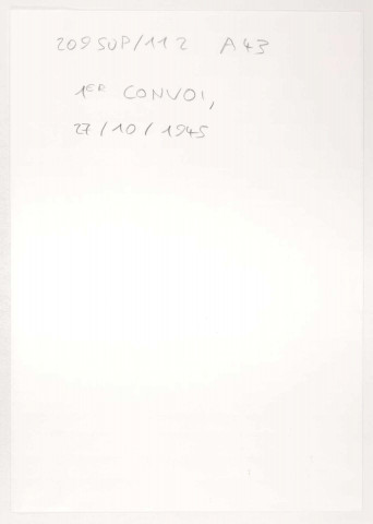 209SUP/112 - Dossier A43