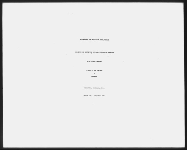 Actes de l'état civil (1807-septembre 1816).