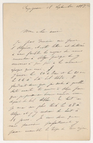 Correspondance adressée à Henri Gouraud (classement alphabétique des scripteurs).