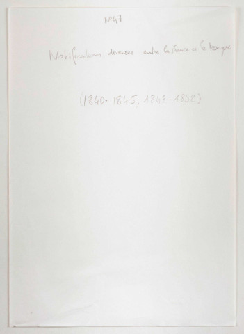 Dossiers n°47 à 52.