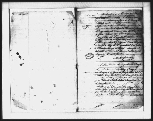 Actes de l'état civil (thermidor an XI-octobre 1807).