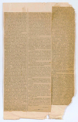Circulaires, instructions et règlements français et ottomans.