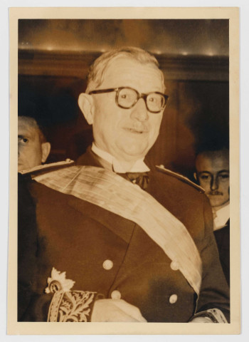 Arrivée du résident général de Hauteclocque