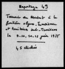 Tournée du résident à la frontière algéro-tunisienne et territoires Sud-tunisien.