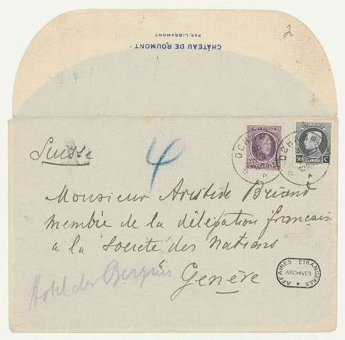 Représentation de la France à la 5e assemblée de la Société des Nations.