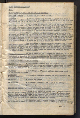 1er novembre-31 décembre 1942 (vol. IX).