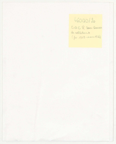 Sous-commission des restitutions