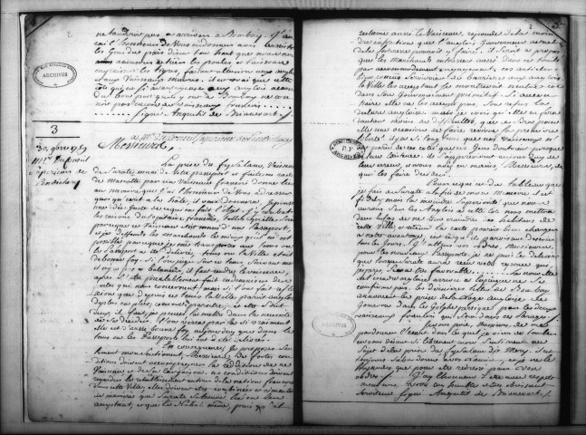 Transcription de la correspondance départ du consul Anquetil de Briancourt (nov. 1759-fév. 1768).