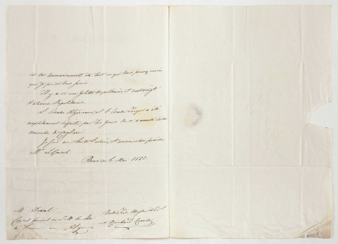 Correspondance entre François Maurin et Pierre Deval.