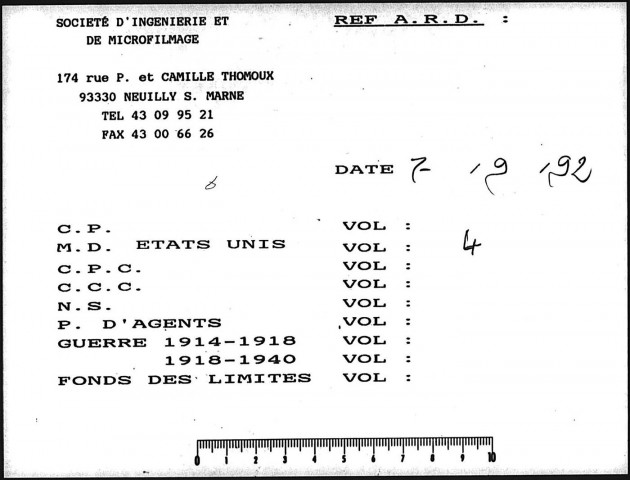 (ÉTATS-UNIS, 4.) - 1776-1783. -- Mémoires sur le commerce des colonies d'Amérique (1776 ?) ; - sur les finances américaines, par le chevalier D'ÉON (1778) ; - sur le commerce franco-américain (1780, 1782, 1783) ; - sur l'exportation des États-Unis (1781) ; - sur l'emprunt américain (1782).