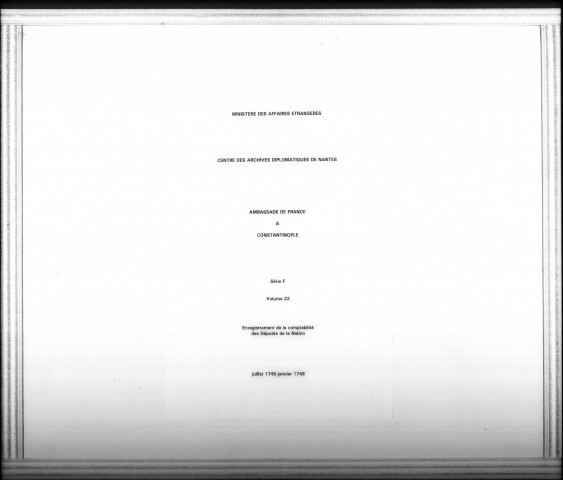 Juillet 1745-janvier 1748.