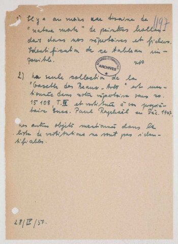 209SUP/250 - 209/SUP/250 - Dossier B69 - BIA 1199