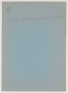 Documents sur la situation dans l'Ouergha. Conclusions d'un rapport de Pétain au ministre de la Guerre, 4 août 1925, sur le Rif et le Djebel ; Pétain vient d'être nommé Inspecteur général de l'Armée et souligne l'effort accompli par les troupes françaises pour défendre Fez et Taza. Notes du 9 septembre 1925 sur les tribus au nord du Maroc et commentaire sur les opérations militaires contre Abd-El-Krim, 12 septembre 1925. Notes dactylographiées dont une avec corrections autographes du maréchal Pétain. In-4°.